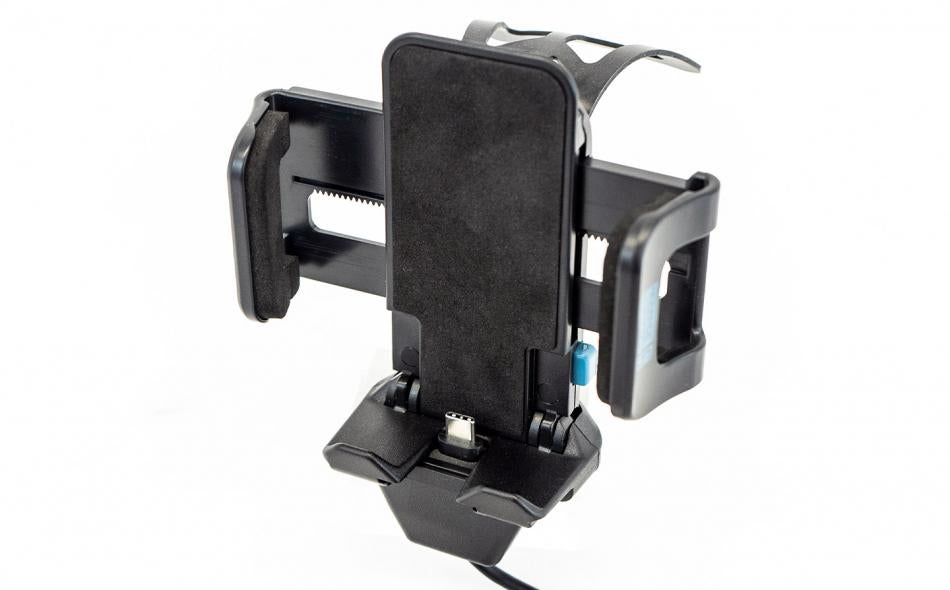 Gamber-Johnson 7160-1659-10 Kfz-Ladehalterung – Schraubbefestigung – USB-C – für Smartphone – Schwarz
