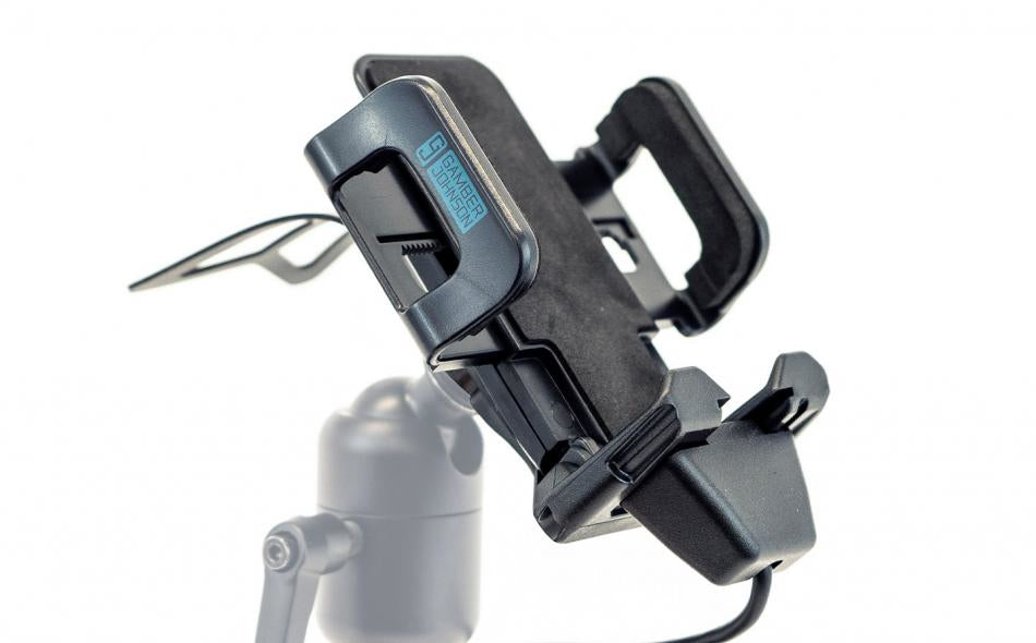 Gamber-Johnson 7160-1659-10 Kfz-Ladehalterung – Schraubbefestigung – USB-C – für Smartphone – Schwarz