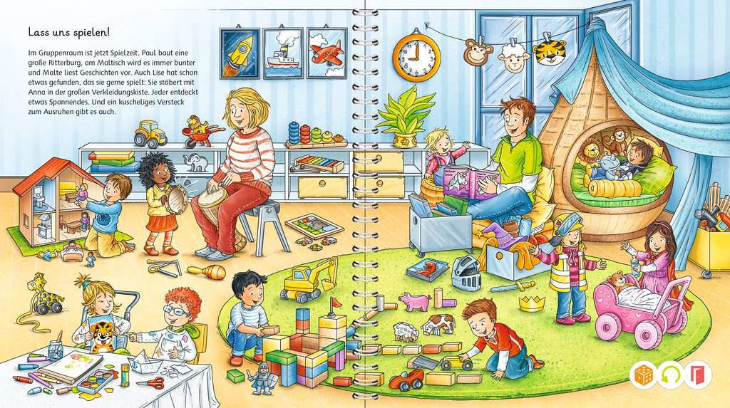 tiptoi Lernspiel – Kindergarten, Brettspiel, 1 Spieler, ab 3 Jahren, Deutsch