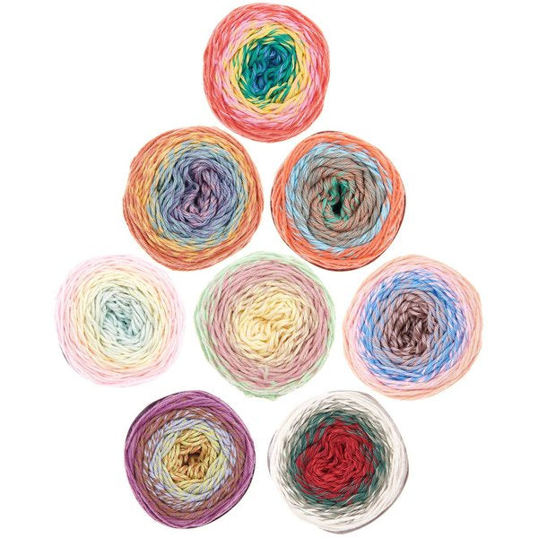 Rico Design Ricorumi Spin Spin Garn Mehrfarbig – 8× 50 g, 115 m, 100% Baumwolle, Nadel 3 mm