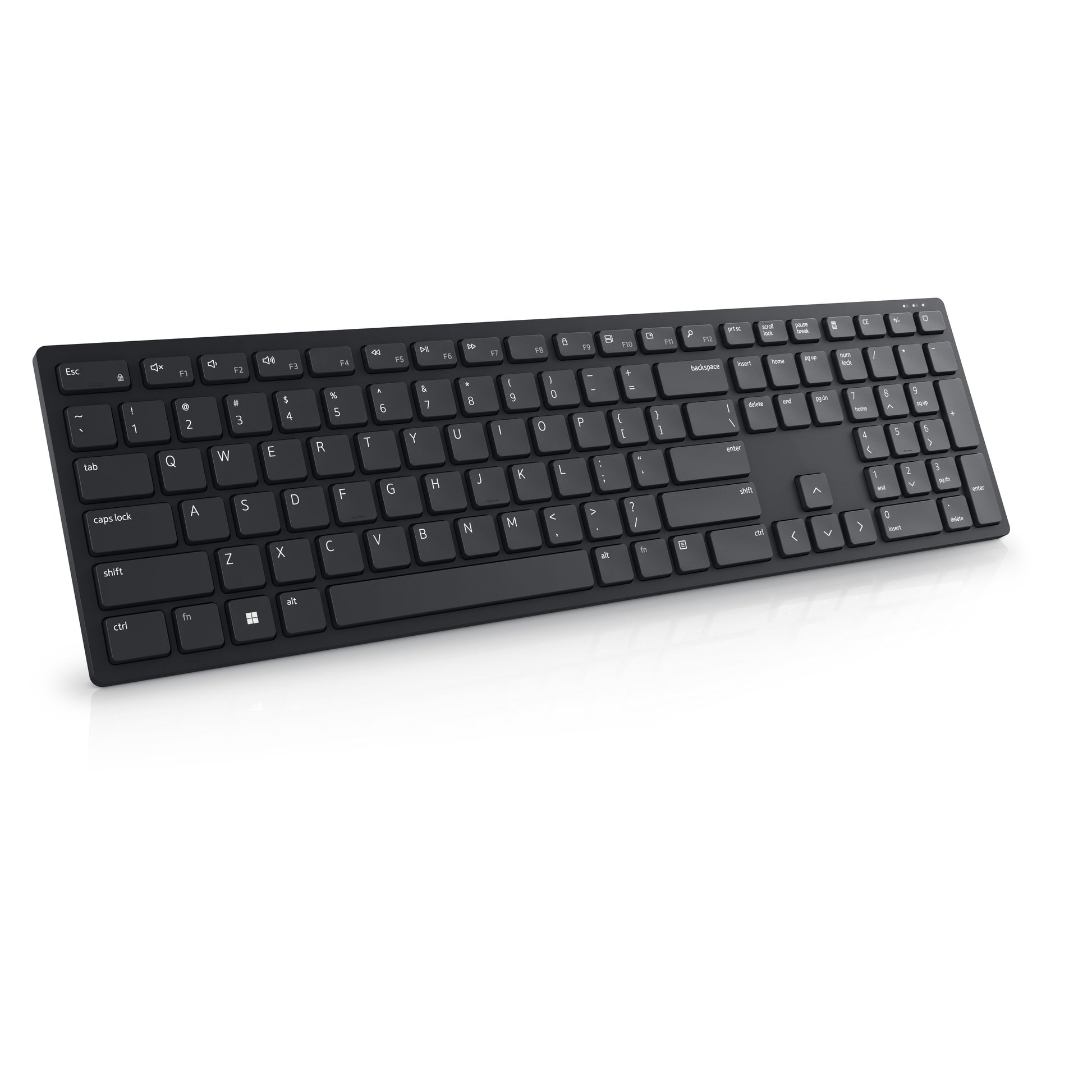 Dell KB500 – Tastatur, kabellos (2,4 GHz), US-Layout (EN) – für Windows, macOS & Android u. a.