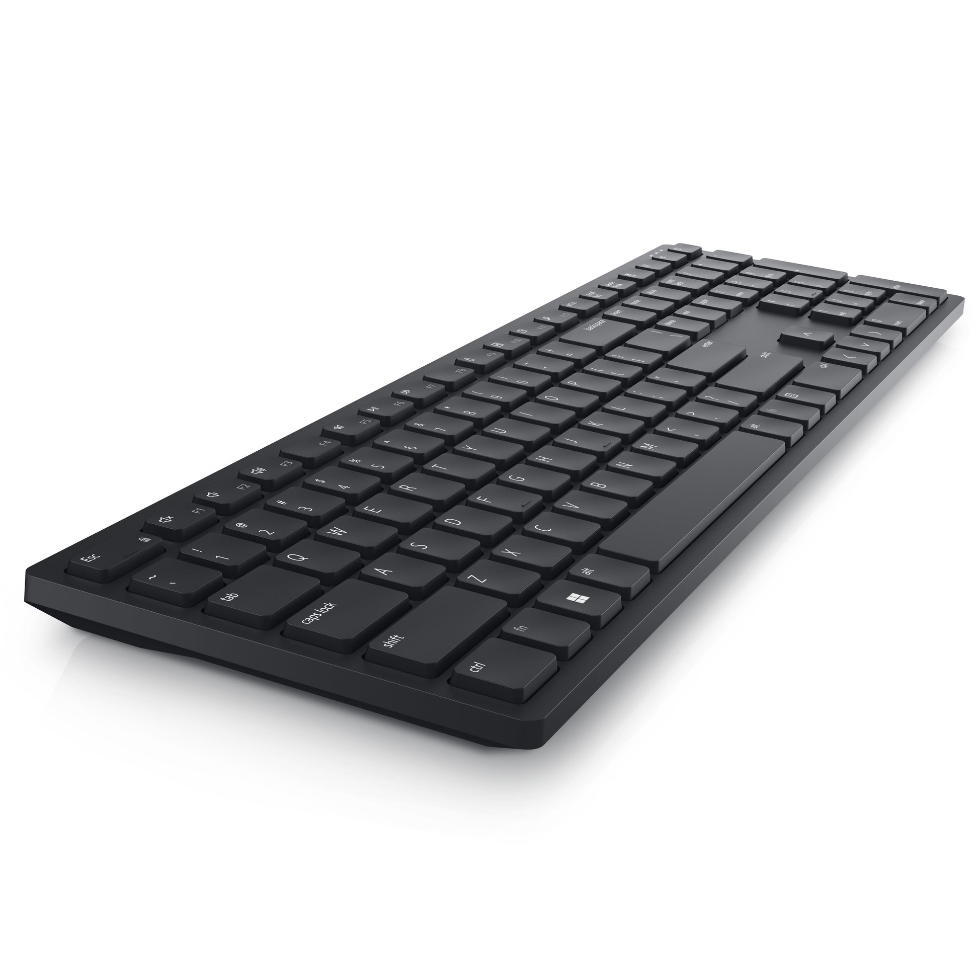 DELL KB500 – Tastatur, kabellos (2,4 GHz), FR-Layout (FR), Fullsize (mit Ziffernblock), Scissor, schwarz
