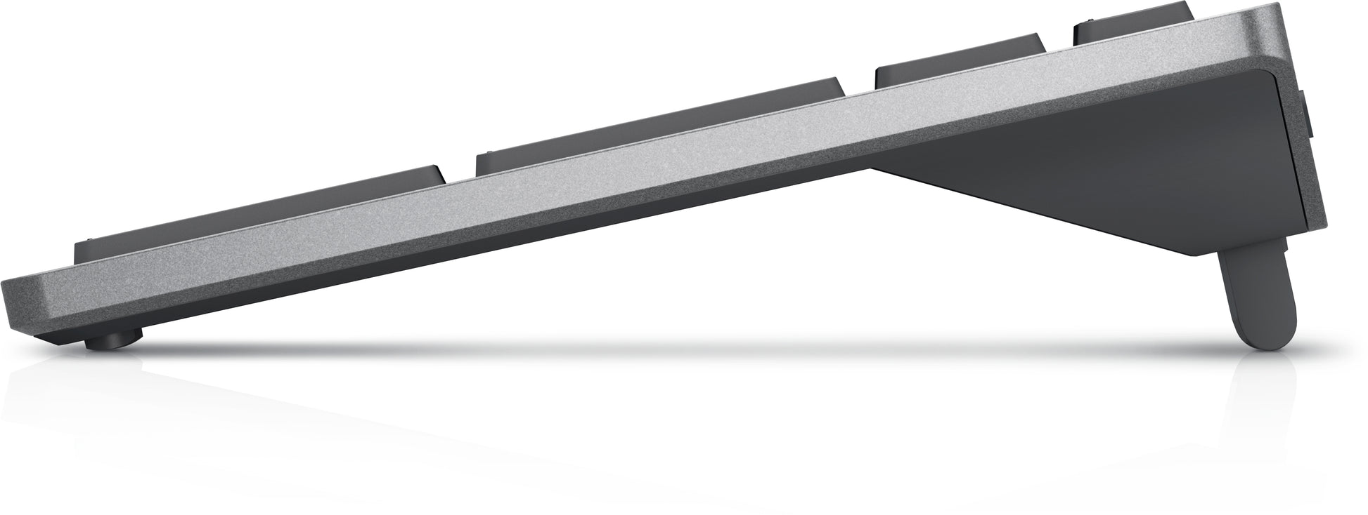 Dell KB740 – Tastatur, kabellos (2,4 GHz), FR-Layout (FR), Fullsize (mit Ziffernblock), Scherenmechanik, Multi-Device