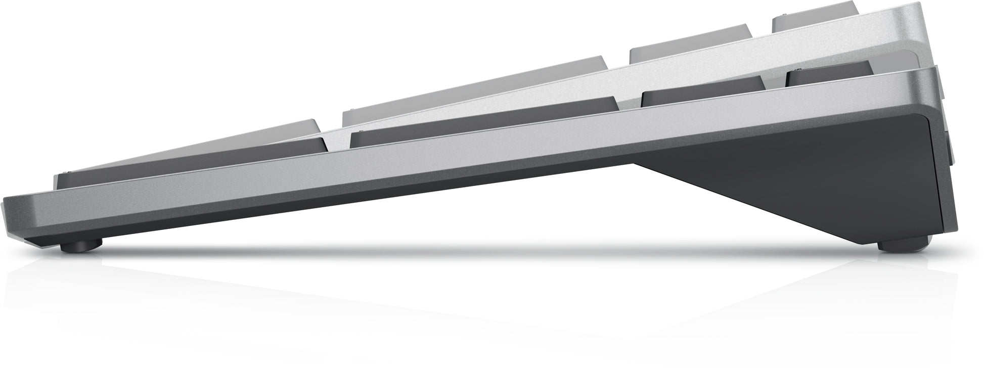 Dell KB740 – Tastatur, kabellos (2,4 GHz), FR-Layout (FR), Fullsize (mit Ziffernblock), Scherenmechanik, Multi-Device