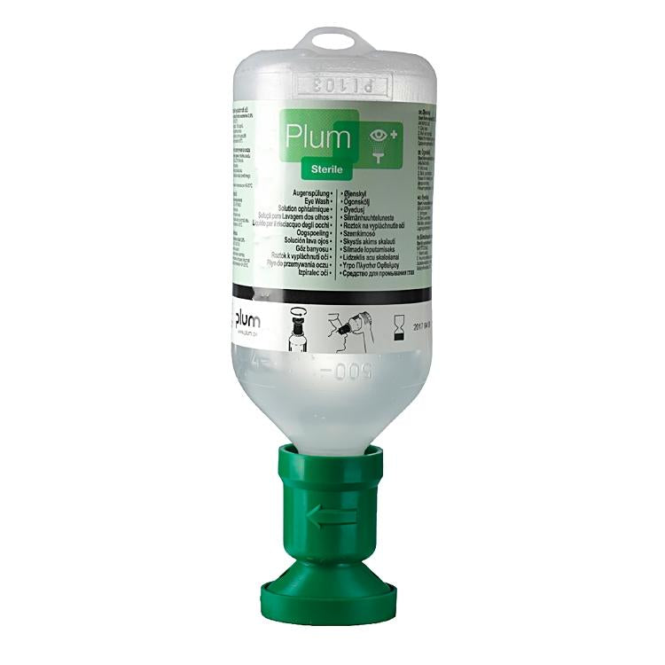 Plum Augenspülung – 500 ml, 0,9% NaCl-Lösung, steril, für 464241, 464231, 464251