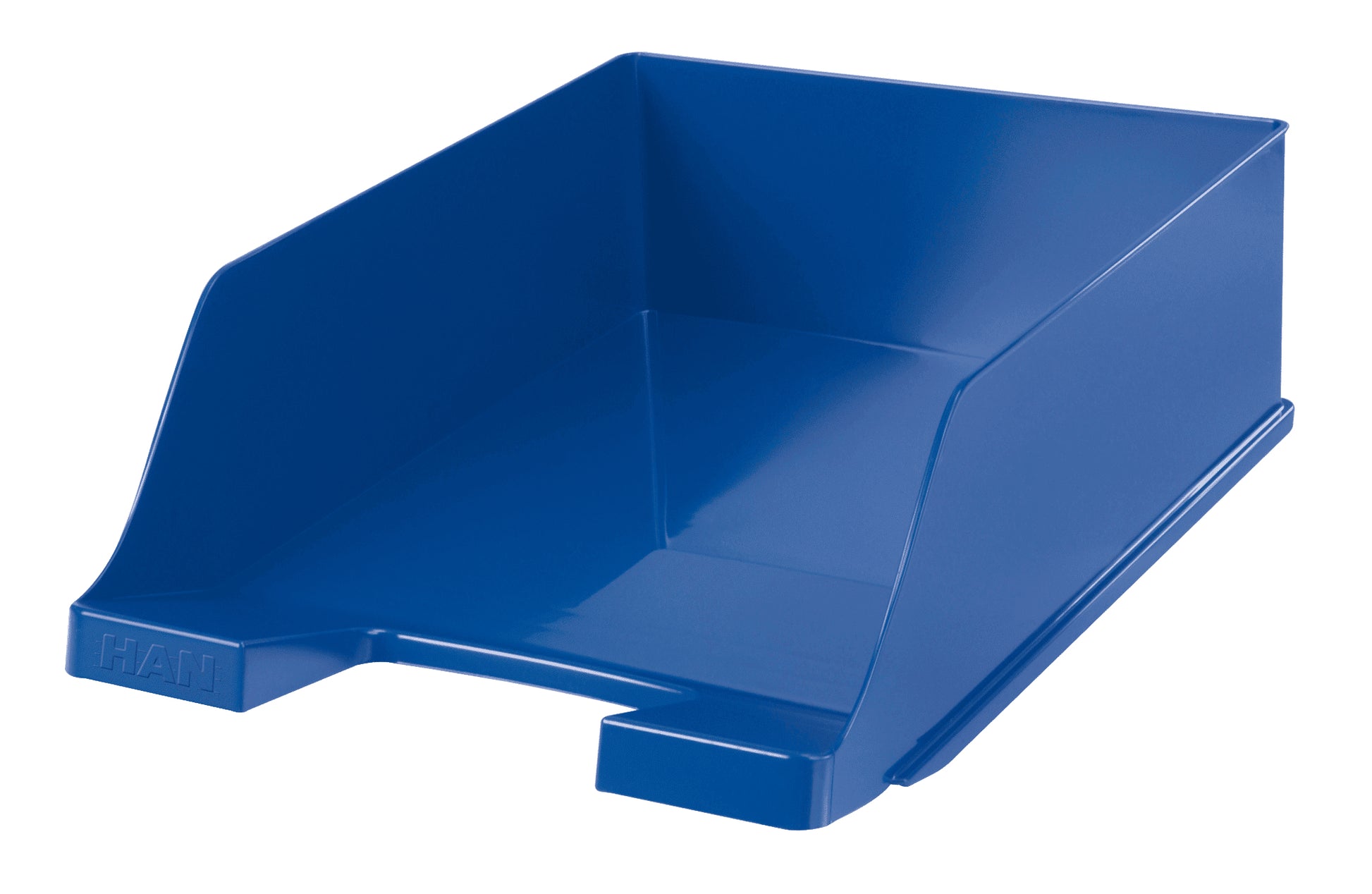 HAN Klassik XXL – Briefkorb für A4, Polystyrol (PS), Blau, 255 × 105 × 348 mm