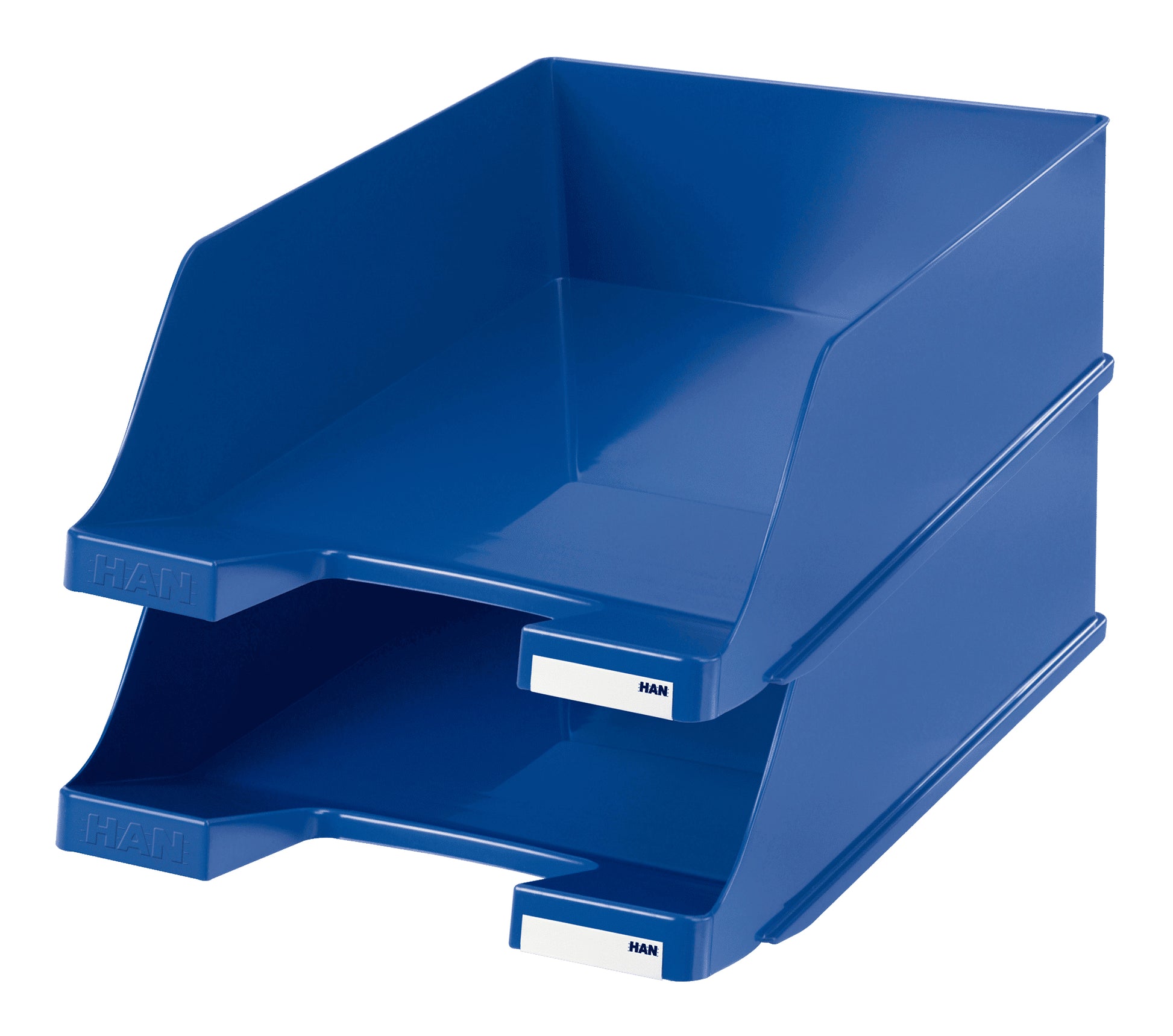 HAN Klassik XXL – Briefkorb für A4, Polystyrol (PS), Blau, 255 × 105 × 348 mm