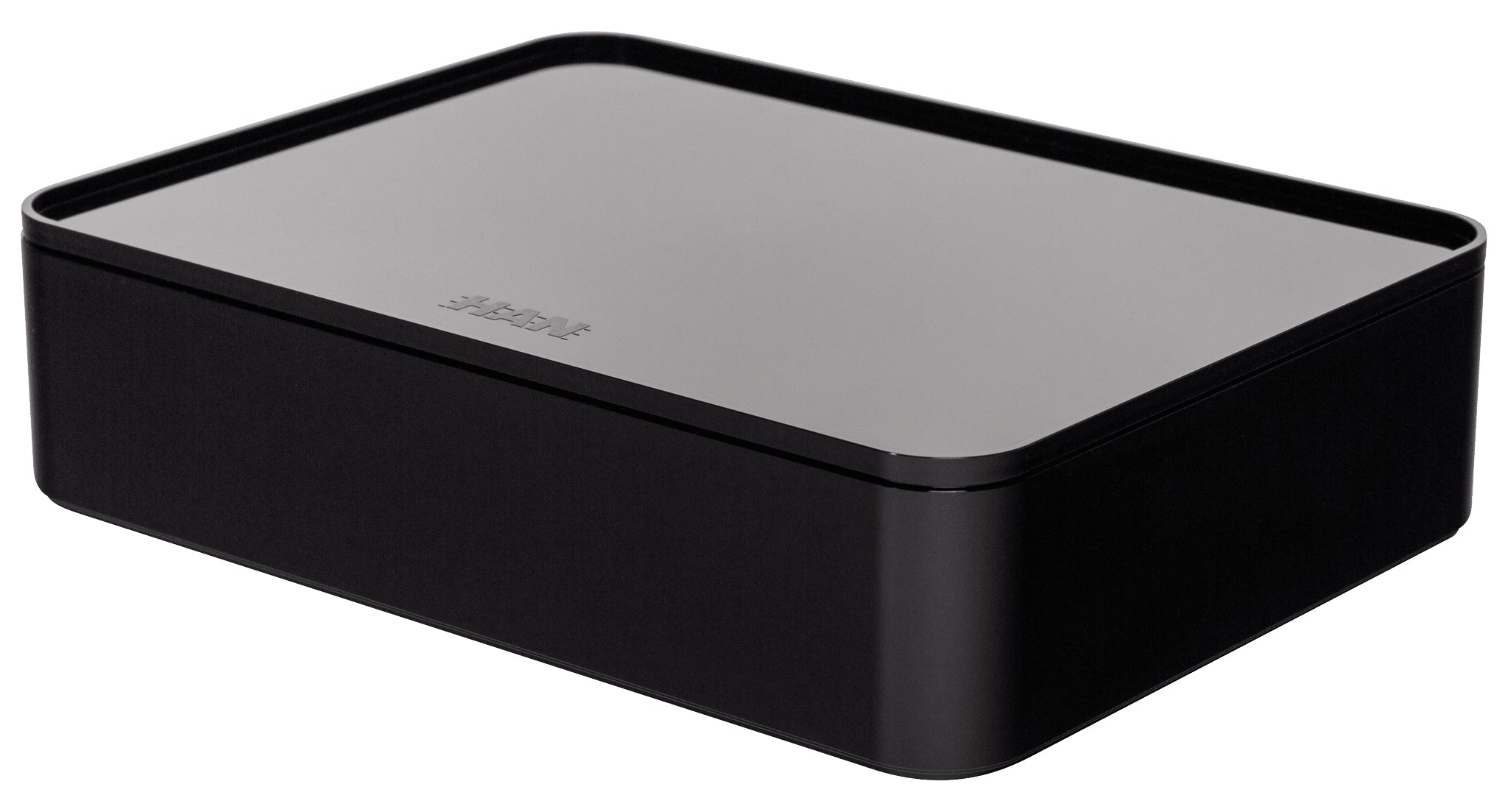 HAN Smart Organizer Allison Aufbewahrungsbox – 3,5 l, mit Deckel, schwarz, ABS, B 260 × H 68 × T 195 mm