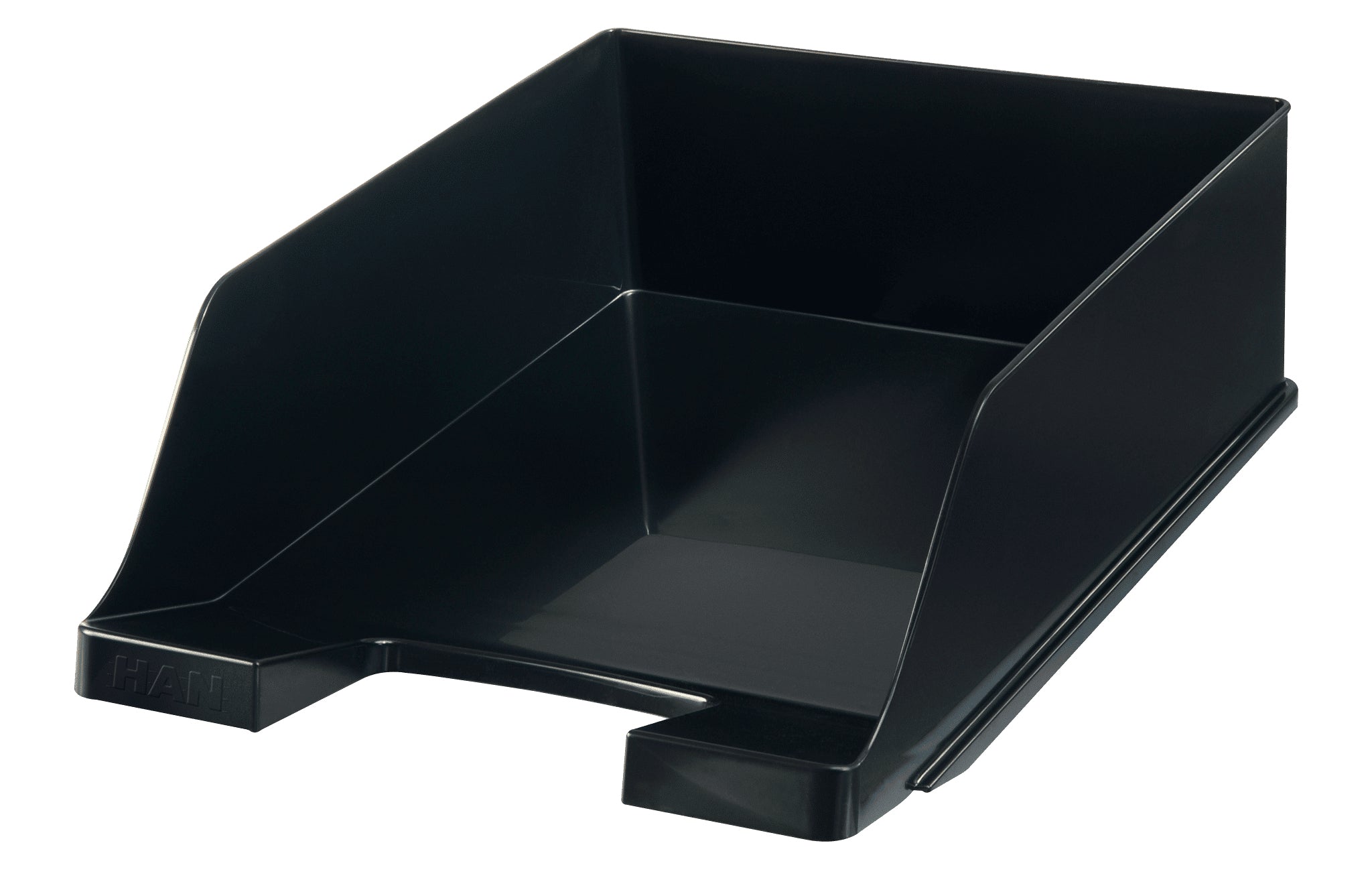 HAN Klassik XXL – Briefkorb für A4, Polystyrol (PS), schwarz, 255 × 105 × 348 mm