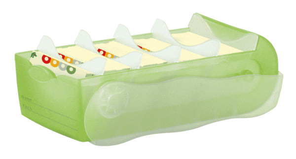 HAN Karteikasten Croco – für A7 quer – mit Deckel, für 900 Karten, Polypropylen (PP), grün