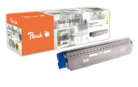 Peach Toner 44059165 – gelb, 7300 Seiten – für OKI MC 851 CDTN, MC 851 CDXN, MC 851 DN und andere