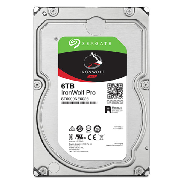 Seagate IronWolf Pro ST6000NT001 – 6 TB, 3,5" HDD, 7200 U/min, 256 MB Cache, SATA 6 Gbit/s, für NAS