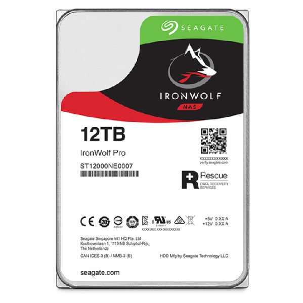 Seagate IronWolf Pro ST12000NT001 – 12 TB, 7'200 U/min
