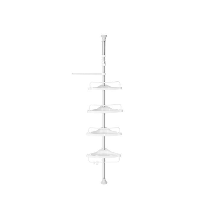 Songmics Duschregal BCB02SW – 89×28 cm, PP/Stahl (pulverbeschichtet), 2 kg, Klemmen, Weiss