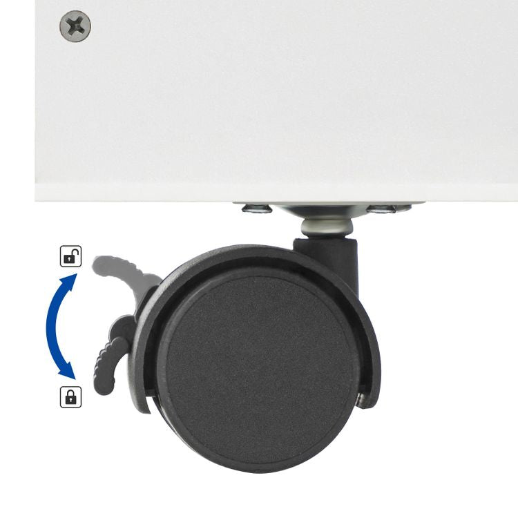 Songmics Büro-/Lagerregal freistehend, GKR41WT – 3 Böden – 62,5 × 29,5 × 70 cm – Weiss – MDF/Spanplatte