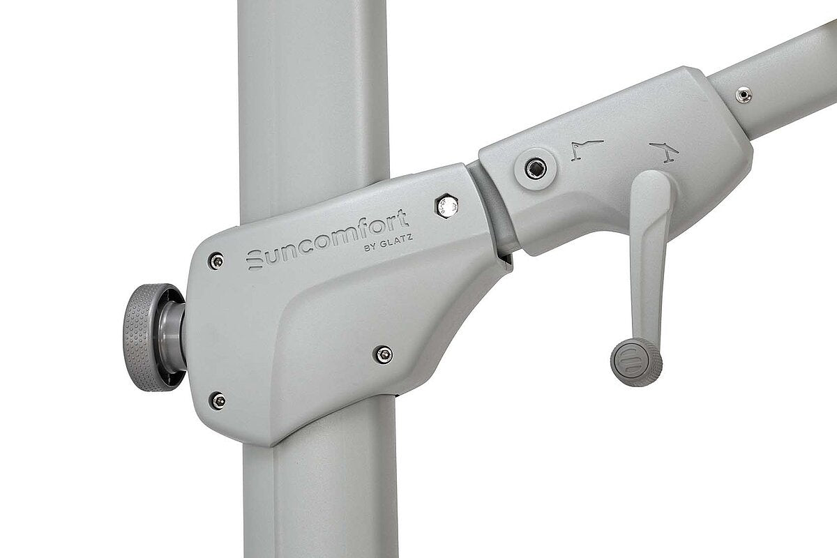Suncomfort by Glatz Innenhof-Ausleger-Sonnenschirm – 270 × 330 cm – Polyester & Aluminium, beige
