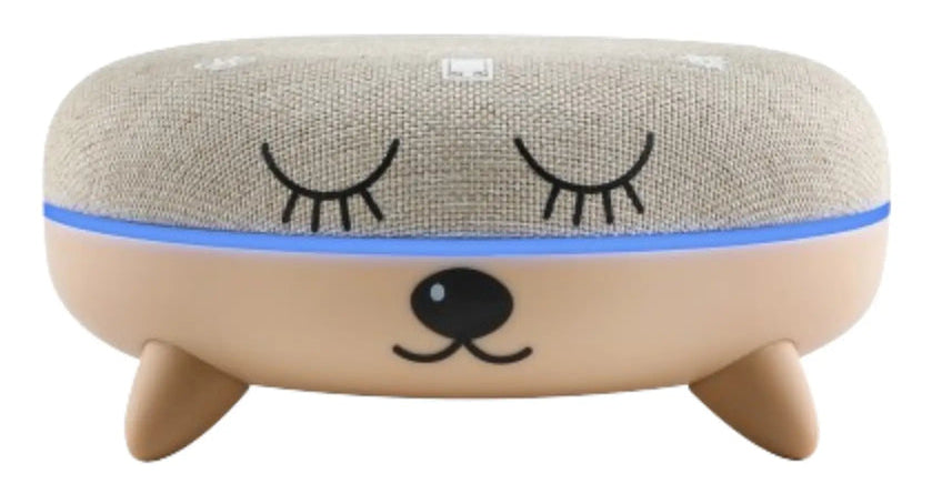 Terraillon Zen Box Kids Musikspielzeug – Weissrauschen-Generator, 7 Melodien, Bluetooth, USB-C – Grau/Beige