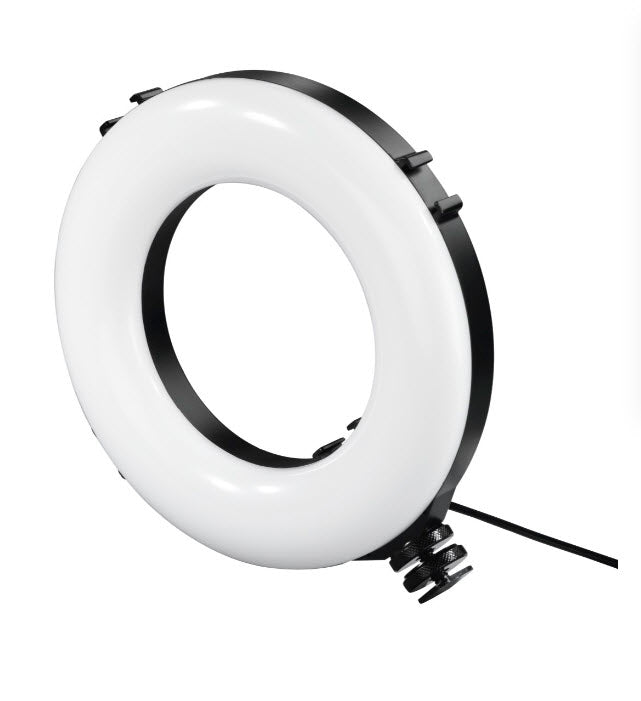Hama SpotLight Smart 80 II LED-Ringleuchte – 950 lm, 2100–5500 K, 1/4" Gewinde – für Smartphone – Schwarz