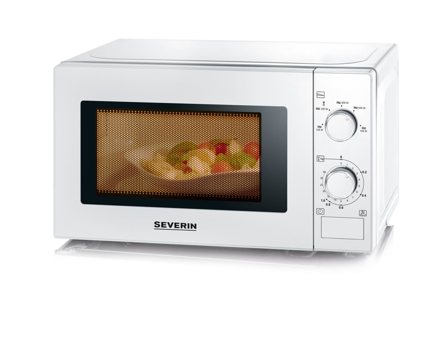 Severin Mikrowelle MW 7770 – 20 l, 700 W – weiss