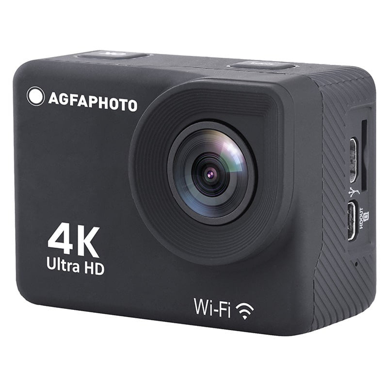 AgfaPhoto AC9000 – Unterwasserkamera, wasserdicht bis 30 m, 12 MP, 4K, schwarz