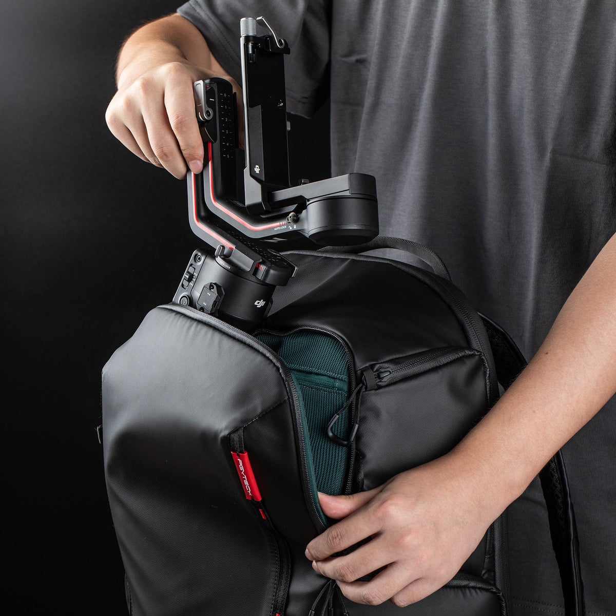 PGYTECH OneMo Lite Kamerarucksack – 22 l, Polyethylenterephthalat – Schwarz