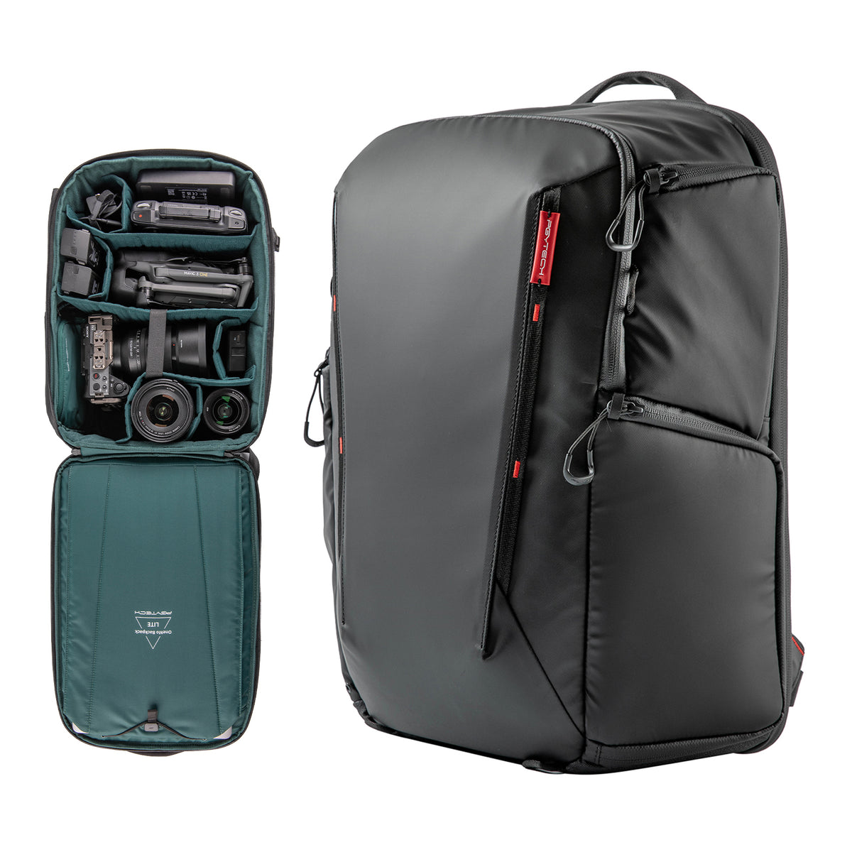 PGYTECH OneMo Lite Kamerarucksack – 22 l, Polyethylenterephthalat – Schwarz