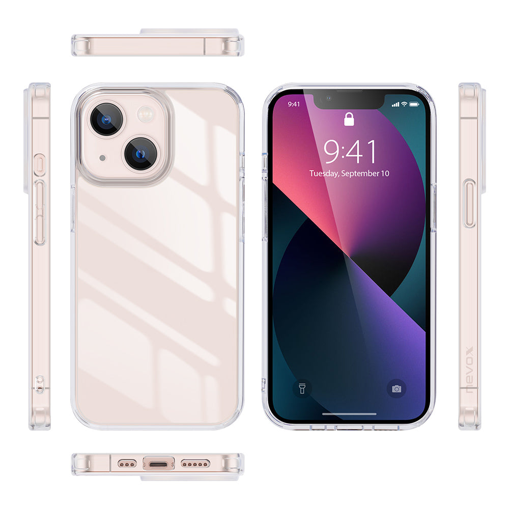 Nevox StyleShell SHOCKFlex Backcover – für Apple iPhone 15 Plus, PC+TPU, Transparent