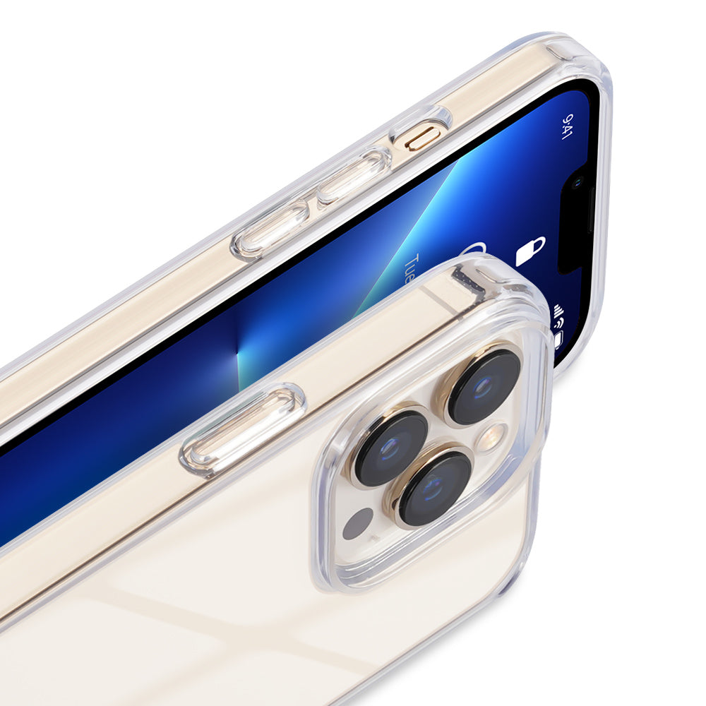 nevox StyleShell SHOCKFlex – Backcover – für Apple iPhone 15 Pro, PC+TPU, Transparent
