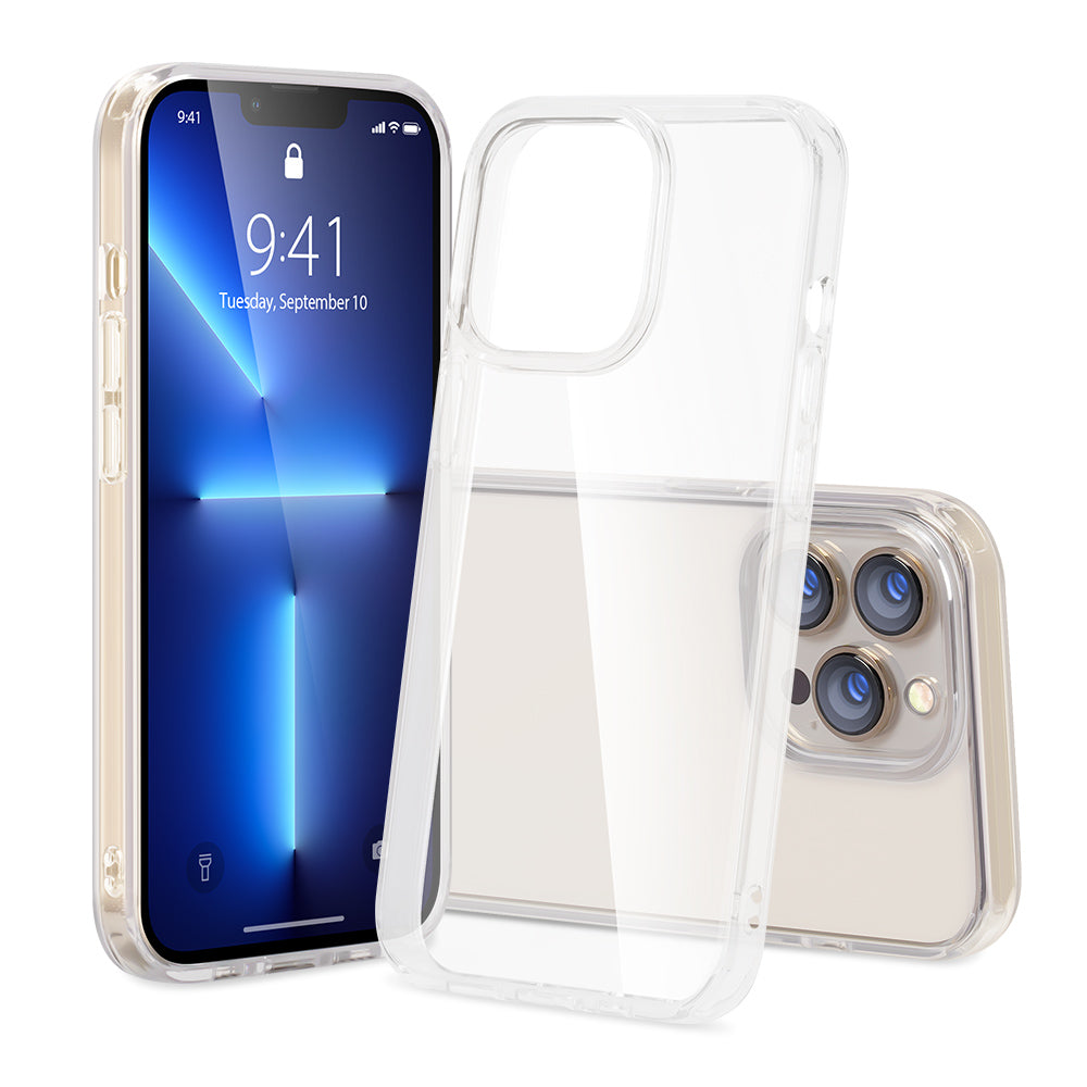 nevox StyleShell SHOCKFlex – Backcover – für Apple iPhone 15 Pro, PC+TPU, Transparent