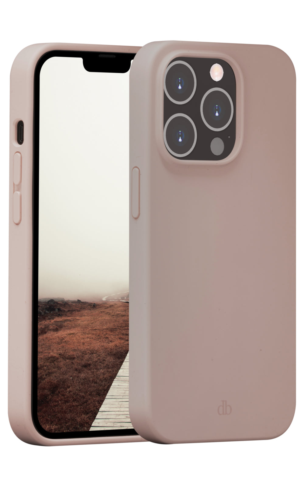 dbramante1928 Greenland – Backcover – für Apple iPhone 14 Pro Max, Pink Sand, kabelloses Laden