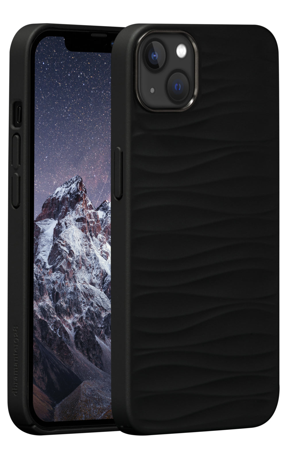 dbramante1928 Dune Backcover – für Apple iPhone 14 Plus, Recycling-Kunststoff, schwarz, bis 1,2 m sturzsicher
