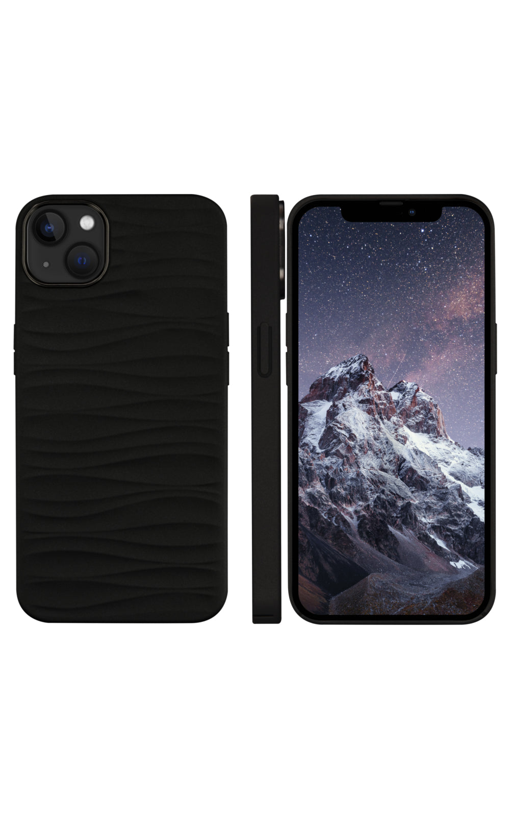 dbramante1928 Dune Backcover – für Apple iPhone 14 Plus, Recycling-Kunststoff, schwarz, bis 1,2 m sturzsicher