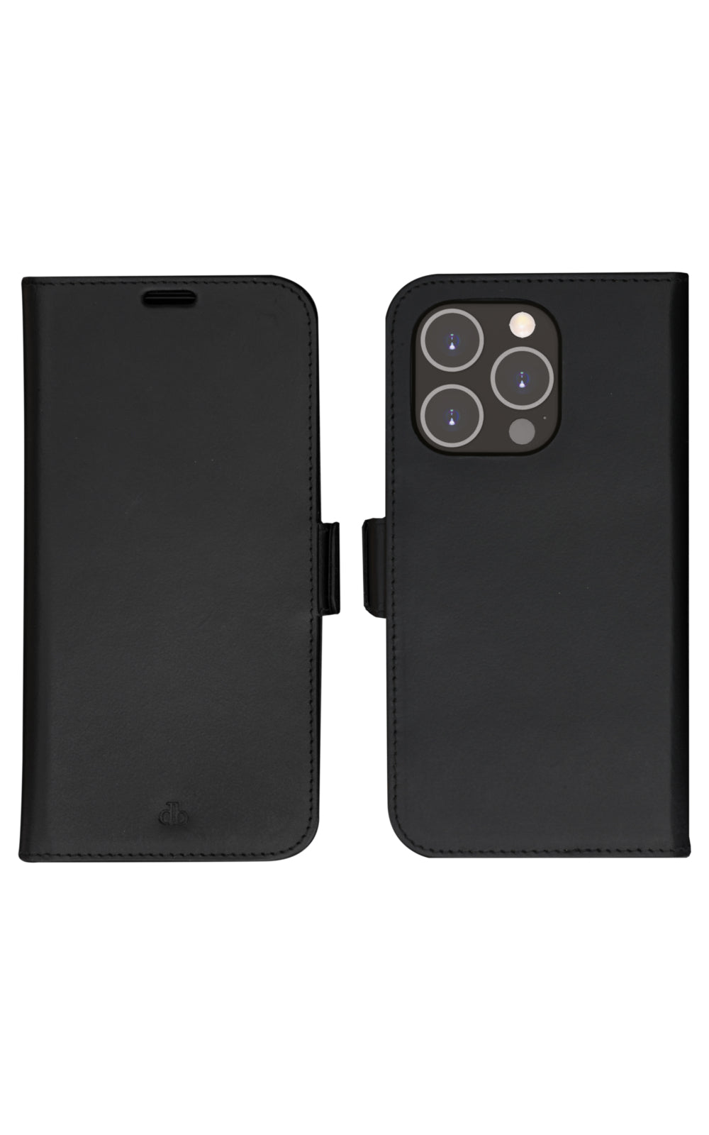 dbramante1928 Lynge Folio – für Apple iPhone 14 Pro, 3 Kartenfächer, Leder, Schwarz