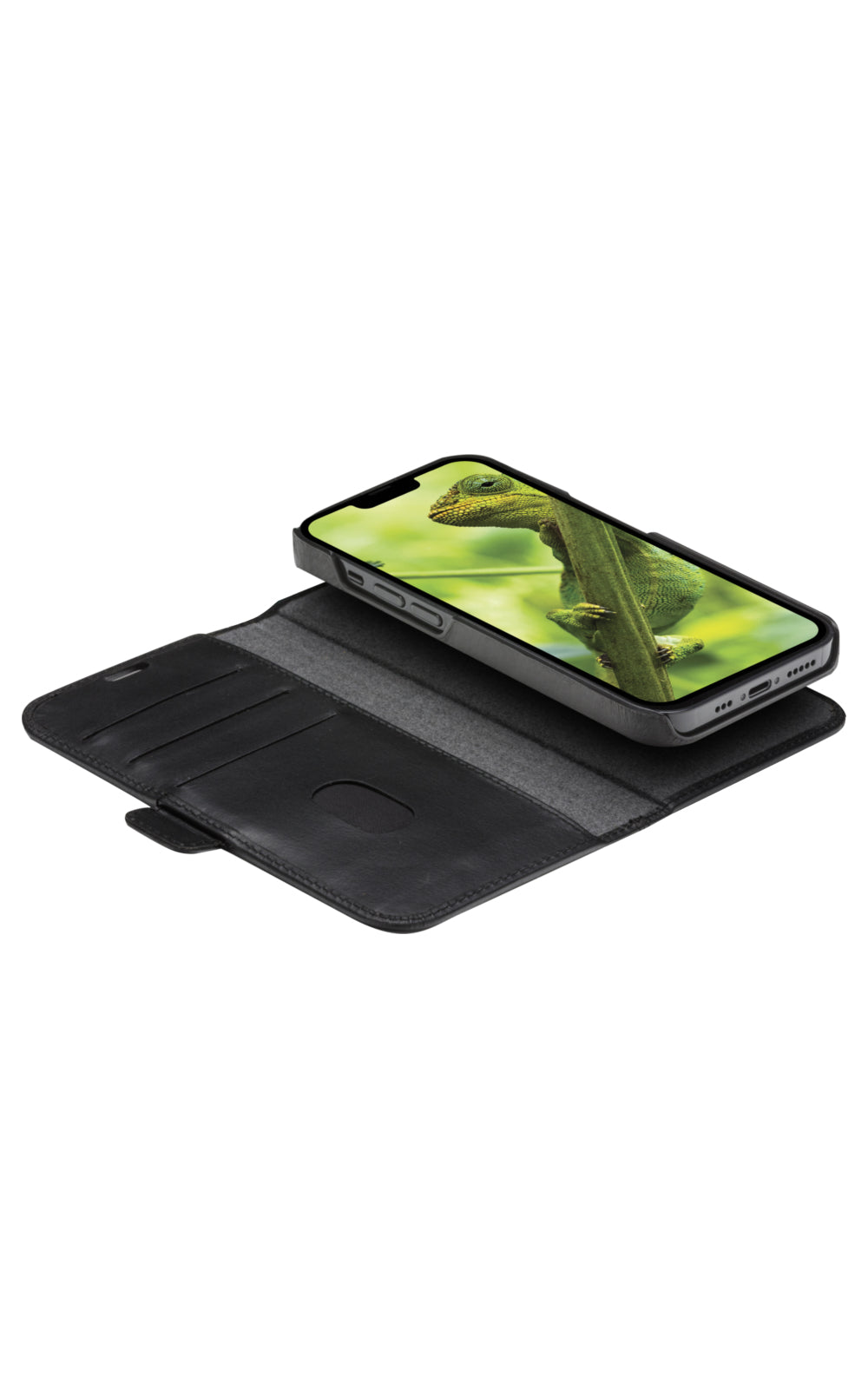 dbramante1928 Lynge Folio – für Apple iPhone 14 Pro, 3 Kartenfächer, Leder, Schwarz