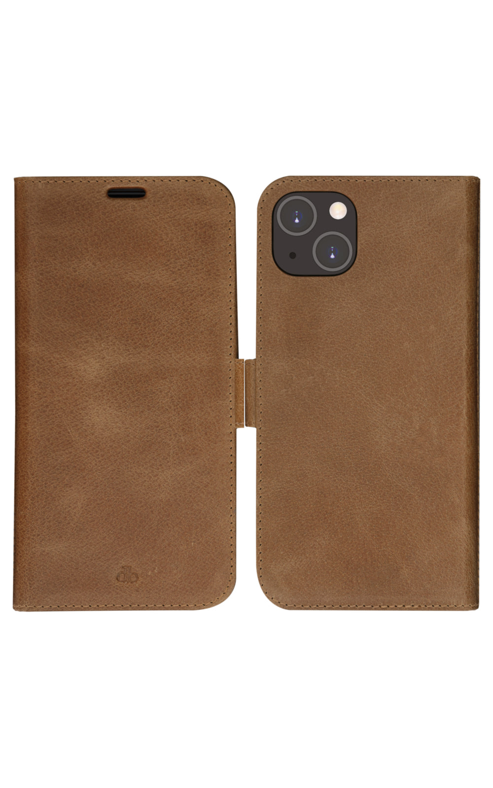 dbramante1928 Lynge Wallethülle – für Apple iPhone 14 Plus, 3 Kartenfächer, Leder, Beige
