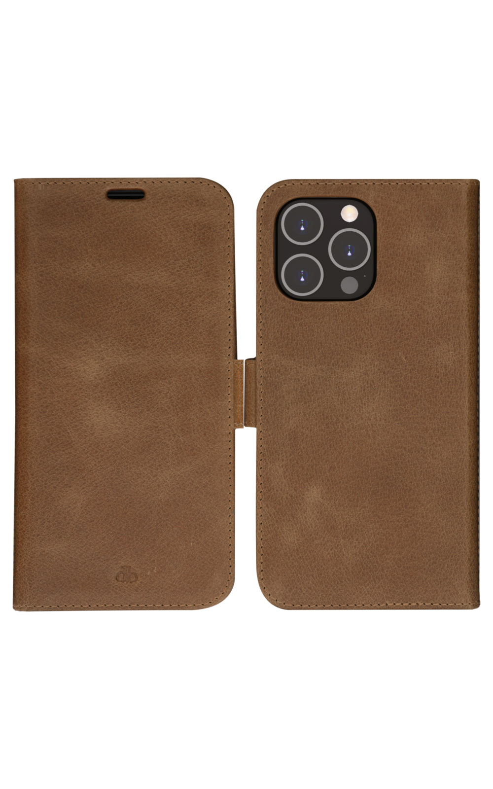 dbramante1928 Lynge Folio – für Apple iPhone 14 Pro Max, 3 Kartenfächer, Leder, Beige