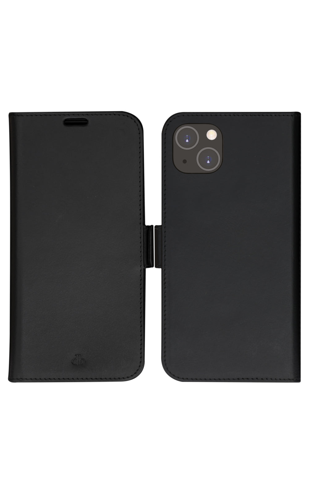 dbramante1928 Lynge – Folio – für Apple iPhone 14 Plus, Leder, Schwarz, Magnetverschluss, RFID-beständig