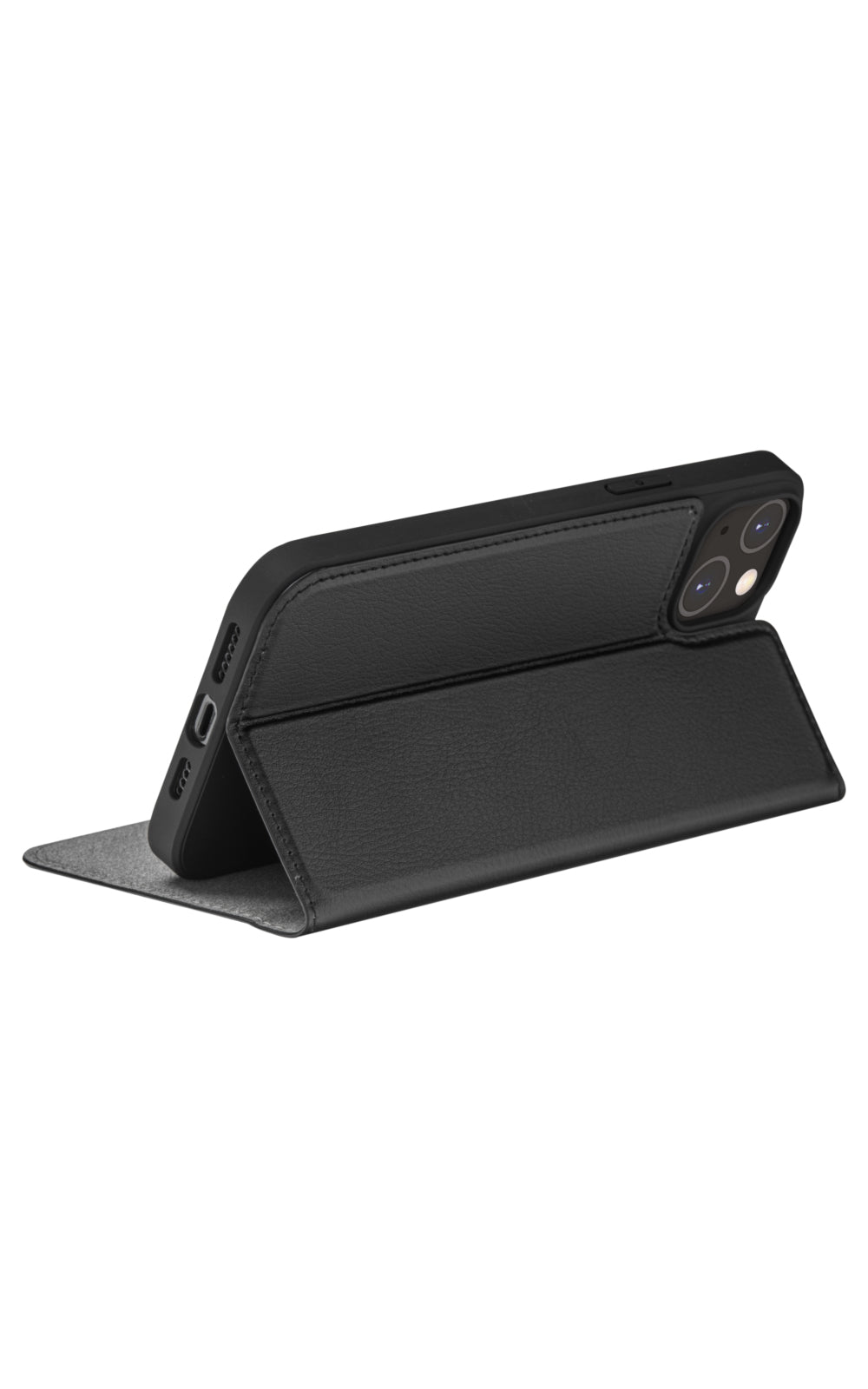 dbramante1928 Oslo Wallethülle – für Apple iPhone 14 Plus, 3 Kartenfächer, PU, schwarz, kabelloses Laden