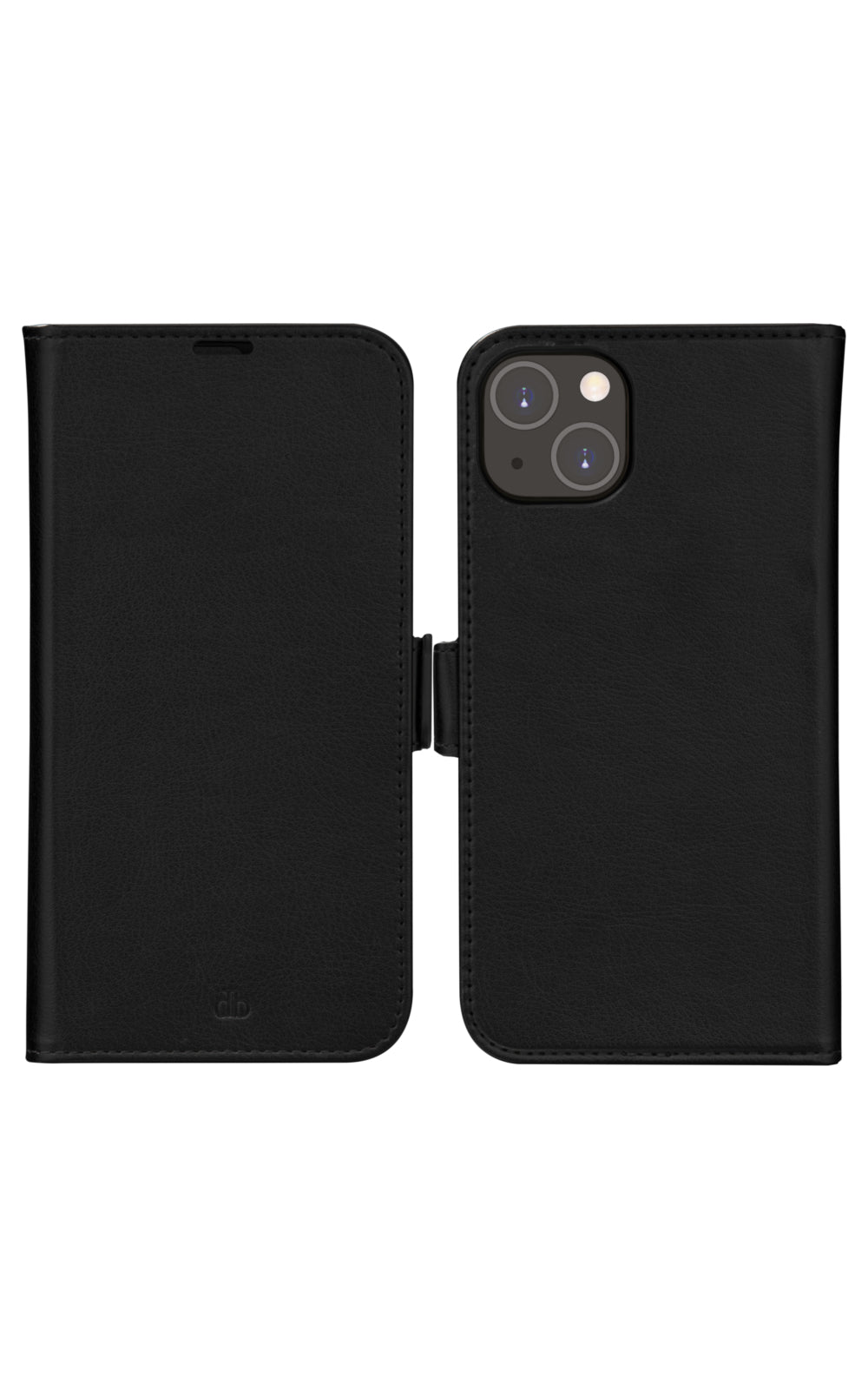 dbramante1928 Stockholm Wallethülle – für Apple iPhone 14 Plus, 3 Kartenfächer, Recycling-Kunststoff, schwarz
