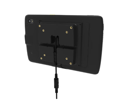 Zebra Tablet-Rahmen – für Zebra ET40/ET45 10" – VESA-Halterung, DC-Stromanschluss – Schwarz