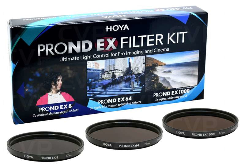 Hoya PRO ND EX Filter-Kit 58 mm ND8/64/1000 – Schwarz – 3er-Pack