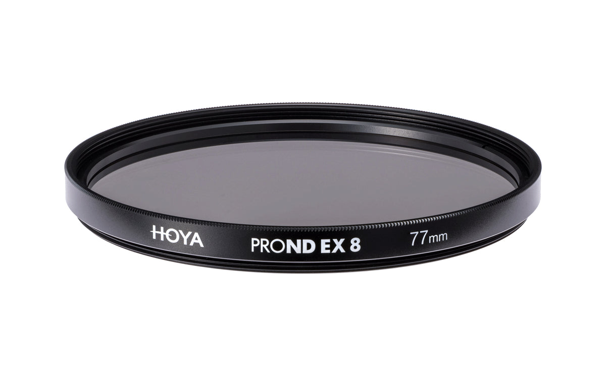 Hoya PRO ND EX 8 ND8 Graufilter 77 mm – 3 Blenden – Schwarz – 1er-Pack