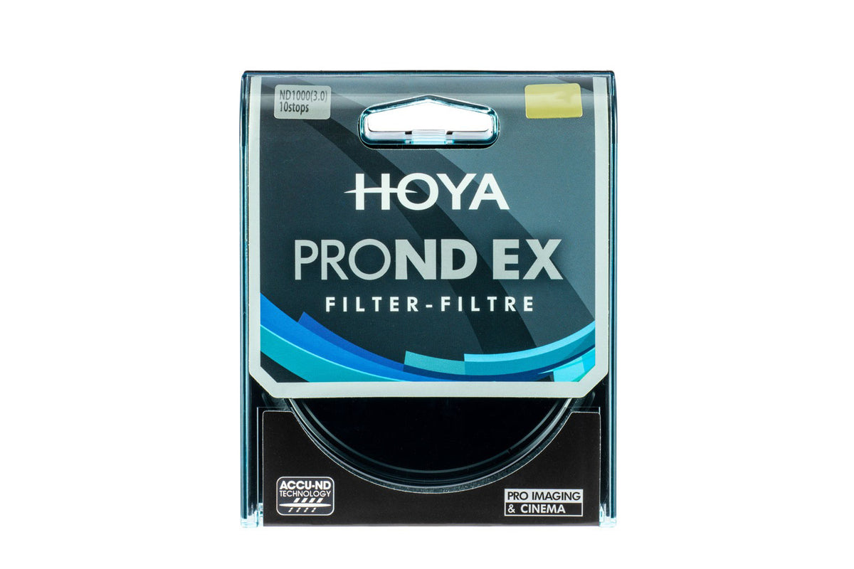 Hoya PRO ND EX 1000 Neutraldichtefilter – 55 mm, ND1000 (10 Blendenstufen), Aluminium, Schwarz