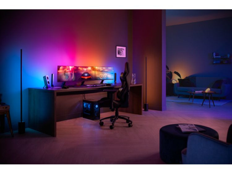 Philips Hue Lightstrip LED Play Gradient PC – Zigbee – 2'000–6'500 K – 24 W – 187,5 cm – schwarz