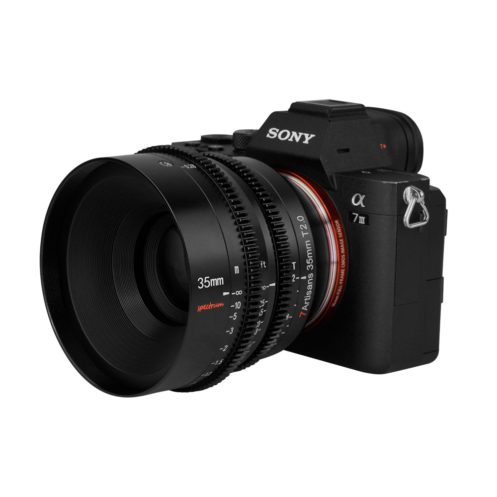 7Artisans 35mm T2.0 L-Mount Kinoobjektiv – 35 mm T/2 – Vollformat, 82 mm Filter