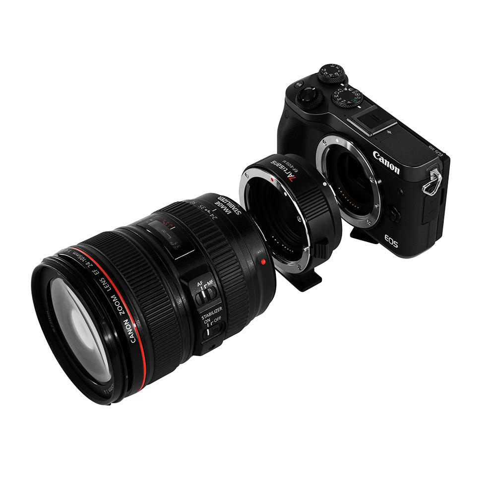 7Artisans EF-EFM Adapter – 71 mm Durchmesser, 31 mm, 60 g – für Canon EF-Objektive an EOS M – Schwarz