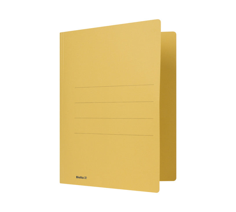 Biella Schnellhefter 25040320U – A4, Karton, Gelb, Heftzunge, 240 g/m², 50 Stk.