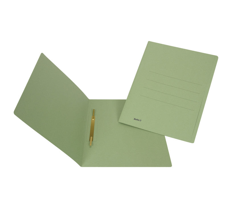 Biella Schnellhefter – A4, Karton, Grün, Heftzunge, 240 g/m², 50 Stk.