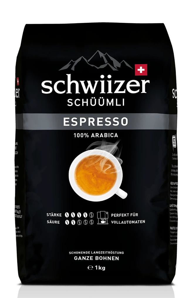 Schwiizer Schüümli Espresso – Bohnenkaffee – 100% Arabica, mittel, 1 kg
