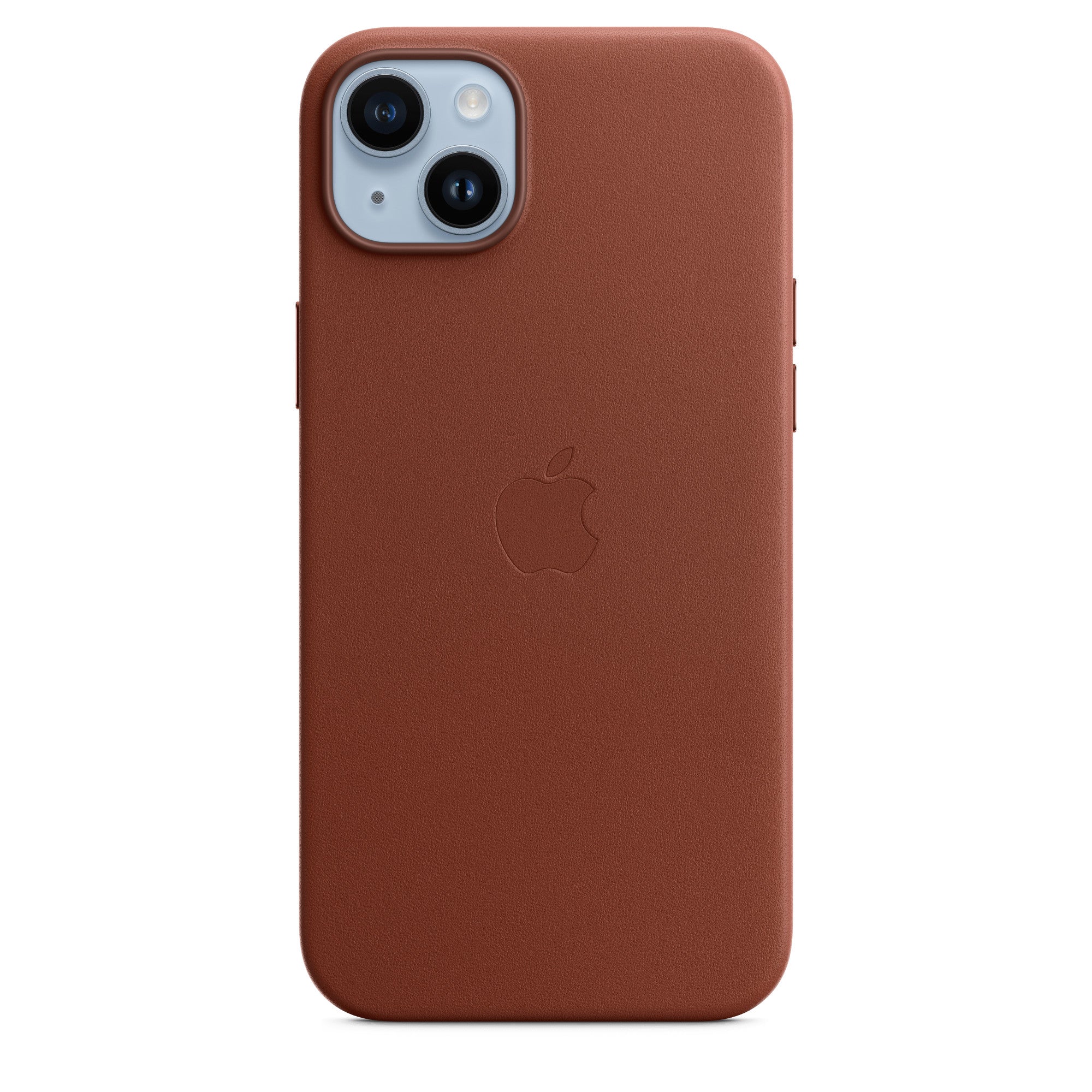 Apple Backcover – für Apple iPhone 14 Plus – braun – Leder, MagSafe-kompatibel